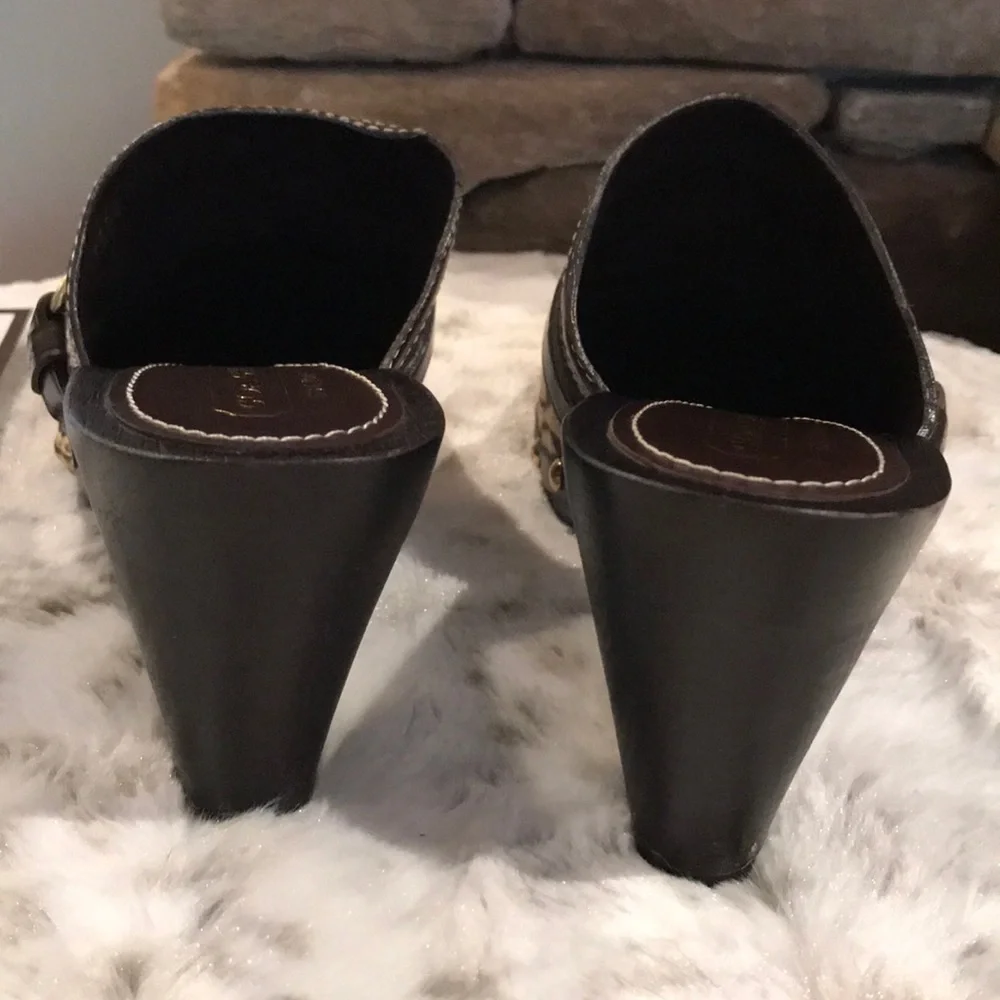 COPY - Like New Coach Clogs Worn Once - Picture 3 of 4
